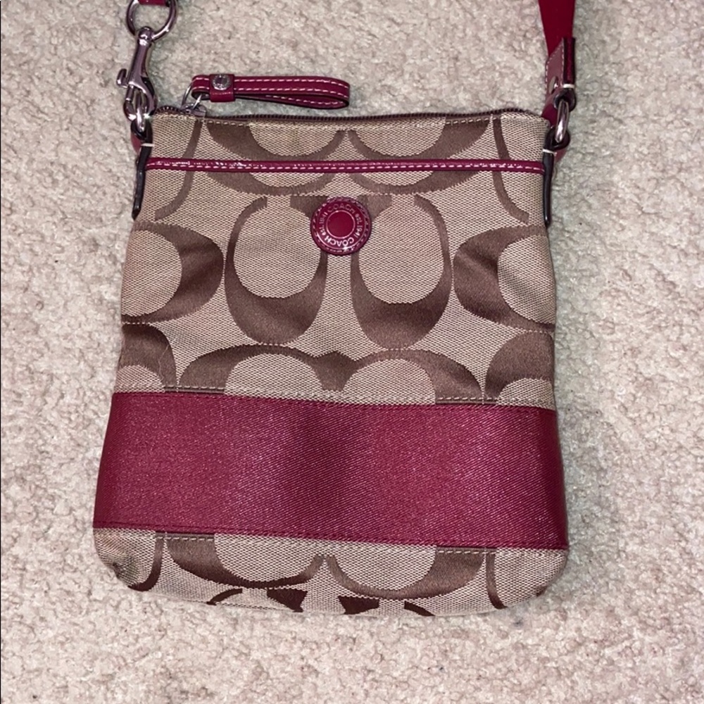 Coach cross body purse